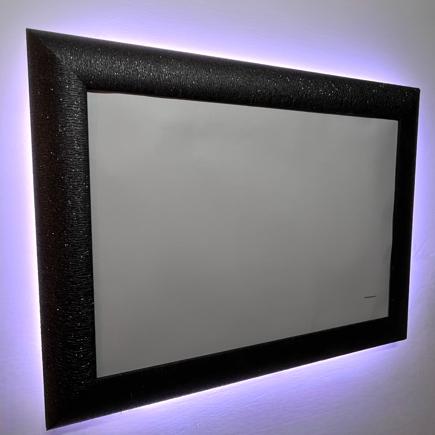 TORINO - Specchio con cornice nera retroilluminata