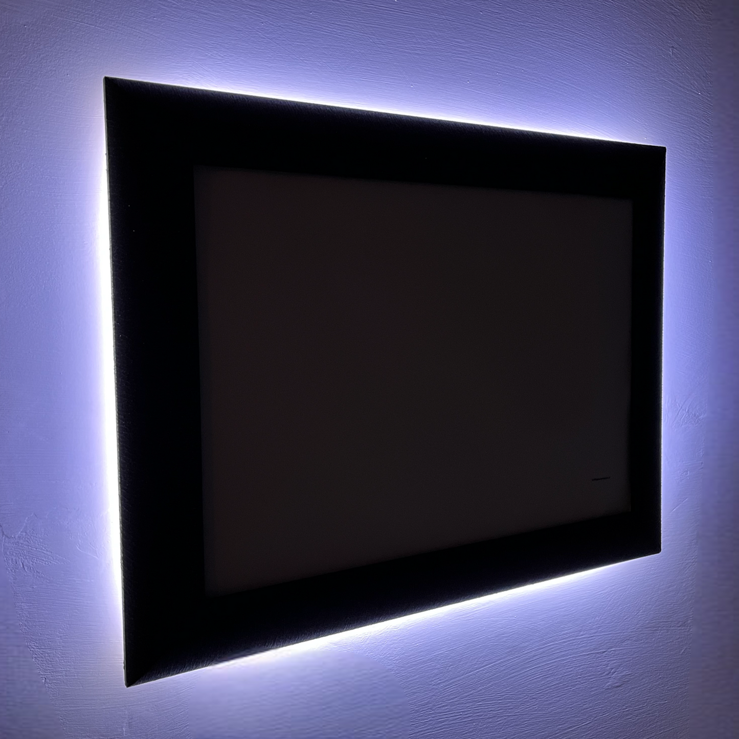 TORINO - Specchio con cornice nera retroilluminata