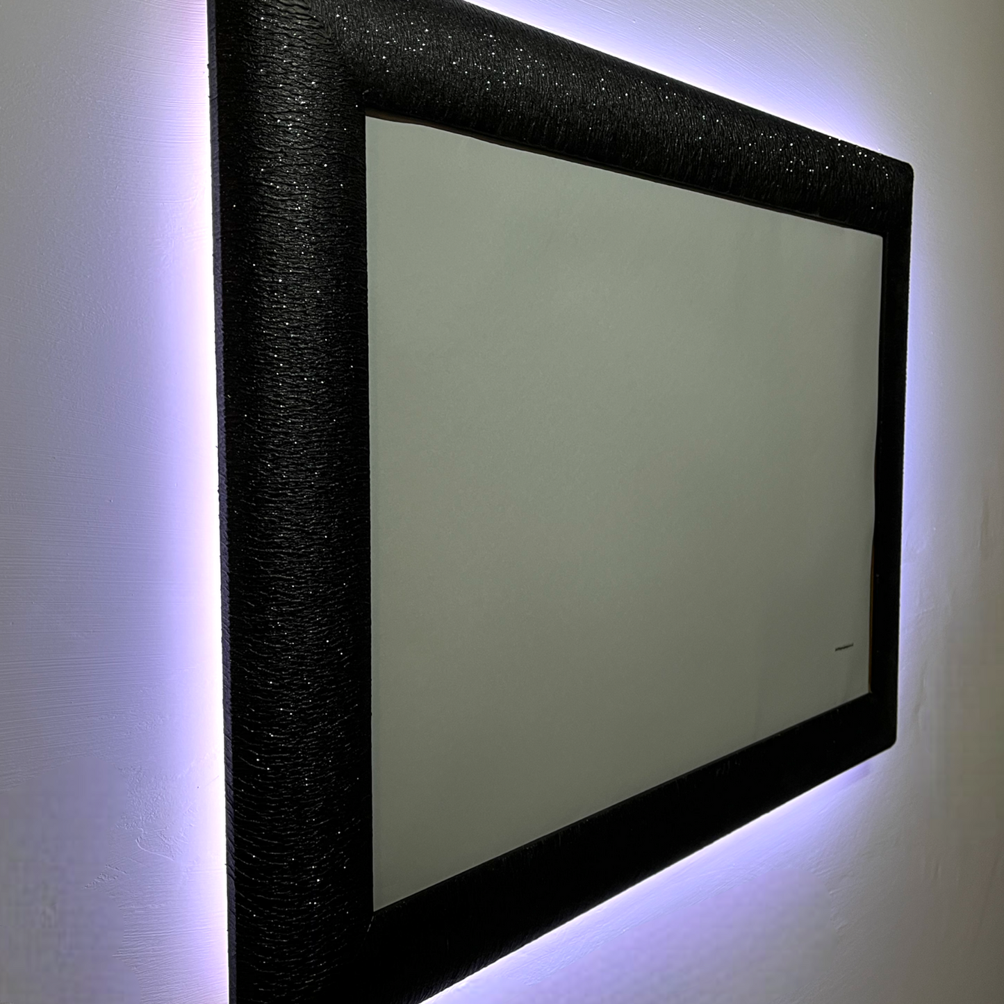 TORINO - Specchio con cornice nera retroilluminata