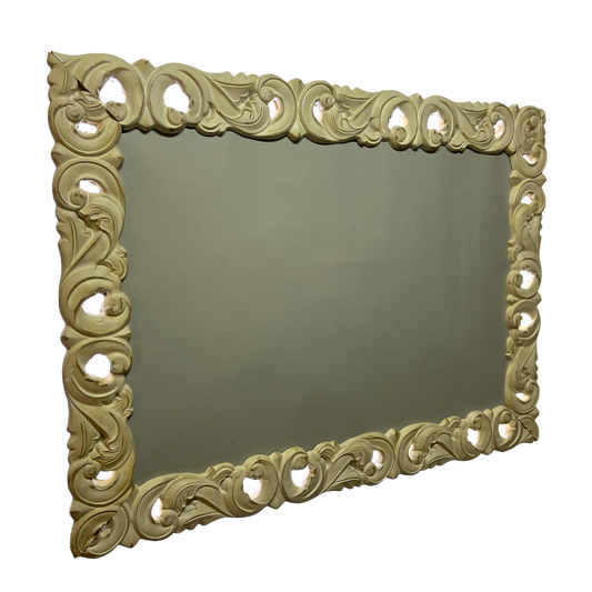 FIRENZE - Specchio con cornice bianca retroilluminata